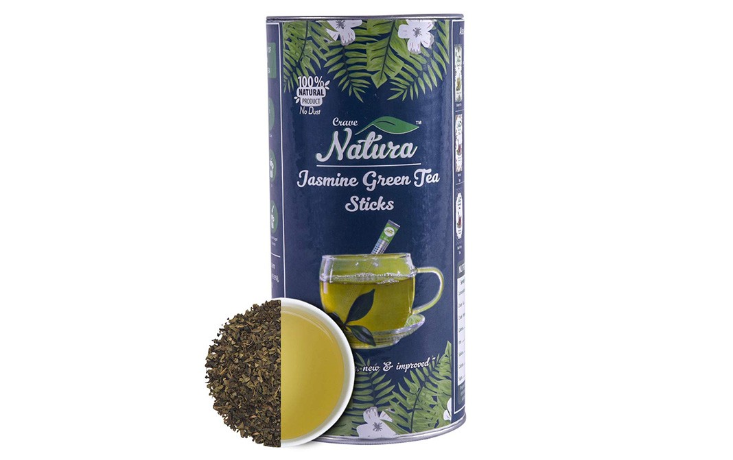 Crave Natura jasmine Green Tea Sticks   Container  40 grams